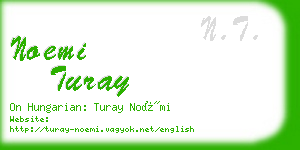 noemi turay business card